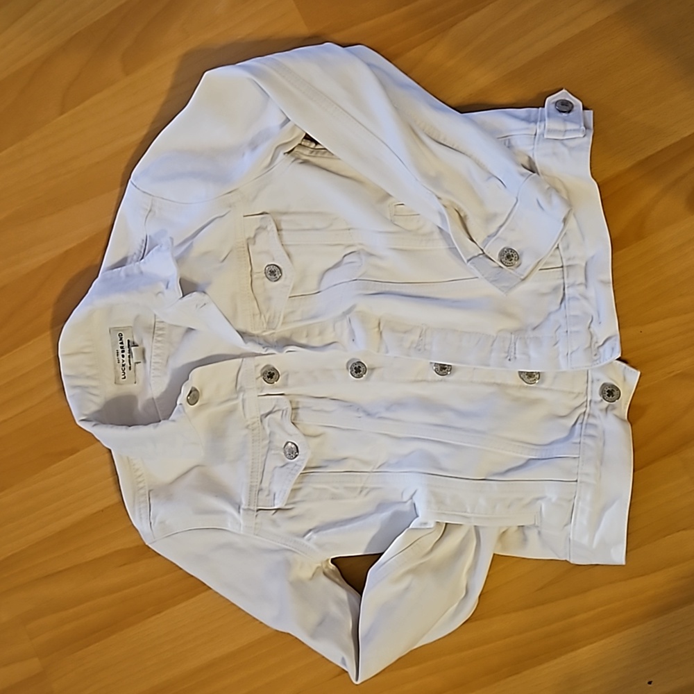 Lucky Brand White Jean Jacket